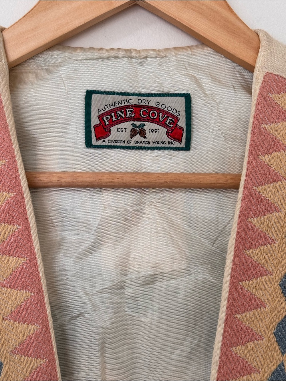 Vintage 1990s Pine Cove Authentic Dry Goods by Sharon Young vest - Picture 5 of 7